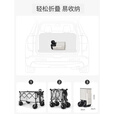 北欢 Bavay加大款户外野营拖车可折叠露营推车野餐营地小拉车S01 400L 大有可为棕色
