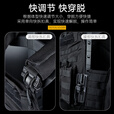 战术兵黑色特种6094训练战术背心防弹防刺快拆马甲负重携行具 背心+2.3mm防D防刺板