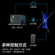 乳圆 裸眼3d全息投影仪空中立体悬浮无屏显示led无缝拼接大屏商店展会吸睛引流新颖创新风扇屏广告机 四代定制80cm户外防水款