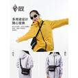 黑冰户外露营登山徒步多功能斜挎包 骑行运动腰包 单肩斜跨包Z1211 黑色 均码