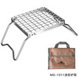 柯曼Campingmoon 迷你炉架MS-1018/1011不锈钢炉架户外野炊可折叠型迷你便携型炉架 迷你炉架MS-1011