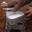 CAMPINGMOON柯曼泄压饭盒户外野餐露营氧化铝多功能大号饭盒科曼S2013 【S-2013】大号银色