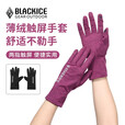 黑冰（BLACKICE）冬季户外露营加绒可触屏弹力保暖手套男女款Z2303 黑色 L