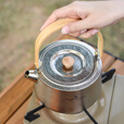必唯（BOUNDLESS VOYAGE）微瑕疵纯钛烧水壶户外煮茶壶800ml折叠手柄便携露营茶具泡茶壶 800ML Ti3130D