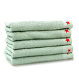 军云 训练柔软纯棉毛巾内务吸水毛巾 军绿色