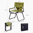 OnwaySports导演椅户外折叠椅休闲露营椅铝合金便携复古钓鱼凳子 豪华魔方椅＿军绿色