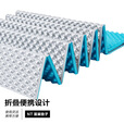 牧高笛 铝箔睡垫蛋槽蛋巢单人双人户外露营垫可折叠野餐垫防水野餐郊游 2人蓝色
