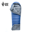 黑冰（BLACKICE）新款【A系列信封式羽绒睡袋】成人户外露营单人鸭绒睡袋可拼接 (新标准)A1500/蓝色 M