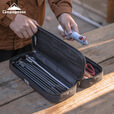 CAMPINGMOON柯曼露营战术工具包便携式地钉包多功能餐具挂袋帐篷配件收纳包 BK-30黑色双层战术包