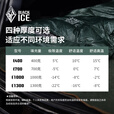 黑冰（BLACKICE）升级款 E系列户外羽绒睡袋成人信封式鹅绒加厚野营睡袋 【新款】紫灰 E1000 L码_-8度