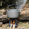Ti artisan钛工匠户外纯钛烧水壶露营轻量便携泡茶壶煮茶器茶壶大容量钛水具 TA9082L纯钛烧水壶1.45L