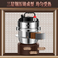 岛奇户外高压锅便携煮饭304不锈钢小型迷你压力锅露营自驾高海拔 户外不锈钢高压锅+玻璃盖子