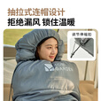 牧高笛（MOBIGARDEN）悠云睡袋 户外露营可拼接单人保暖睡袋 岩石灰2.0KG/左