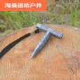 阿尤布多功能T形笔防身笔多功能笔钛合金破窗求生工具防卫用品  【灰色】T形战术笔