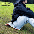 山之泉Mountain Spring 户外铝箔蛋巢折叠小坐垫蛋槽垫便携保暖防潮成人 四折铝膜小坐垫-绿色/送收纳袋