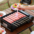 OLOEY烤肠机商用摆摊网红淀粉肠炉子燃气烤香肠火腿机器黄金脆皮肠烤盘 8管烤肠盘自带油槽【带漏油孔】