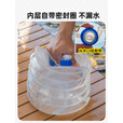 原始人户外折叠水桶家用储水带龙头车载水箱便携式塑料蓄水容器 15L加厚