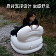 PENESAS充气沙发露营懒人空气单人户外便携野营音乐节坐躺椅子 【可可蛋奶】充气沙发1 无规格