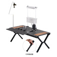 DEER LAND黑化IGT桌子户外露营轻量战术桌多功能铝合金折叠大师桌 配置0.5单元拓展一片桌面板2块