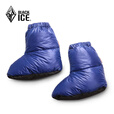 黑冰（BLACKICE）户外灰鹅绒羽绒脚套 冬季室内轻量保暖袜套Z2163 深蓝 S
