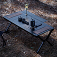 DEER LAND黑化IGT桌子户外露营轻量战术桌多功能铝合金折叠大师桌 配置0.5单元拓展一片桌面板2块