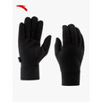 安踏（ANTA）运动手套 冬季保暖防风防寒户外滑雪登山雪地加绒加厚可触屏手套 黑色-1
