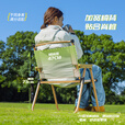 疆屿折叠椅户外折叠椅子克米特椅野餐椅便携桌椅沙滩椅露营椅子 黄白格大号【升级加固横杆 双层牛津布椅面】