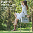 清系户外折叠桌便携式露营桌子野餐桌椅套装野营用品装备蛋卷桌露营椅 [3-6]人加大加厚米色长桌