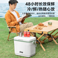 JEEP保温箱户外露营冰块冷藏车载冰桶商用摆摊钓鱼小型摆摊冰桶 5L保温箱卡其色