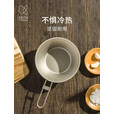 KEITH铠斯【钛折叠碗】钛野餐装备雪拉碗户外精致露营钛金属餐具便携实 Ti5320折叠柄钛碗300ml