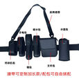 何佳功新款保安腰带战术六件套多功能安保执勤巡逻腰包黑色腰带 塑料头低配二件套腰带6490290 125cm