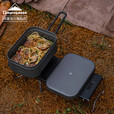 CAMPINGMOON柯曼泄压饭盒户外野餐露营氧化铝多功能大号饭盒科曼S2013 【S-2013】大号银色