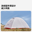 牧高笛（MOBIGARDEN）冷山UL2帐篷户外徒步露营防风防暴雨大空间双层三季铝杆帐篷 冷山UL1 FFP 20D丨月光白