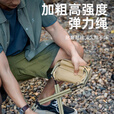 探险者折叠椅马扎凳便携板凳户外折叠椅子徒步登山公园野餐迷你凳 大号黑色手包折叠凳（铝合金款）
