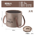 原始人（The Primitive） 户外折叠水桶便携水箱大容量储水桶旅行蓄水储水罐车载装水桶 卡其色/20L（双面防水）