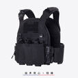 勤智乐轻蜂战术防弹衣快拆背心molle轻量化防刺多功能防护马甲轻型装备 黑色背心本体 均码
