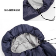 欢棠睡袋成人 户外冬季加厚露营办公室午休四季便携隔脏秋冬款睡袋 210*75cm 【藏青0.95kg】