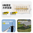 探险者（TAN XIAN ZHE）天幕帐篷露营天幕户外8-10人露营装备全套防晒蝶形防雨防风遮阳棚 【四杆搭建】22㎡霜奶白全景视野