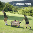 北欢/北欢户外儿童游泳池plus露营车野餐超大营地车折叠野营推车 1棕色【大有可为】+夏季限定泳池
