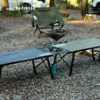 迪飞客三片桌铝板战术户外露营桌可升降IGT铝合金便携野餐折叠蛋卷桌子 三片桌 夜幕黑