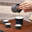 牧高笛（MOBIGARDEN）【新品】茶具套装4件套户外露营泡茶器围炉煮茶小茶 茶具套装(岩石灰)