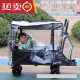 露营车防雨罩配件折叠便携推车野营车营地车蚊帐防蚊罩防风挡风棚 1l 有刹车 1l 手推杆(下单请联 1L