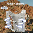 鹰图（OUTDOOR INOXTO）越野跑步双肩背包超轻户外徒步露营水袋包防水骑行运动背心背包5L 浅灰配【深灰logo】+1.5L水袋