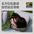山约户外露营枕记忆棉慢回弹护颈睡眠枕头帐篷便携枕午睡旅行靠枕 舒眠枕（零压）-青硕绿-送收纳袋