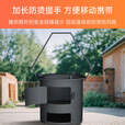 柏潮加厚柴火木炭火炉围炉煮茶取暖烧烤户外煮饭多功能家用野炊烧柴 满焊工艺【25CM+便携拉手】 【烧坏包赔】/新款加厚炉灶