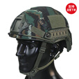 凰一 FAST战术头盔防护训练玻璃钢头盔布套盔套虎斑特战头盔 1.3kg玻璃钢盔+水墨夏盔套
