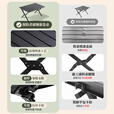 探险者（TAN XIAN ZHE）蛋卷桌户外折叠桌露营桌露营折叠桌椅全套野餐休闲便携桌椅套装 【2-4人】90款蛋卷桌磨砂黑-赠手提包
