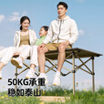 Aoran露营装备全套户外折叠桌椅套装便携式蛋卷桌野餐烧烤露营桌椅 超值五件套【95cm长桌+4把椅子】