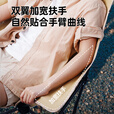 Aoran户外露营椅折叠椅升级便携式月亮椅野外休闲露营椅子写生椅钓鱼凳 卡其色【低背款带扶手】 加密牛津布+加厚碳钢+升级椅架