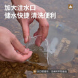 牧高笛（MOBIGARDEN）户外运动旅行水袋便携骑行饮水袋户外露营登山配件水囊水壶 磨砂白2L